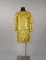 Image of Two-piece yellow cocktail dress, ca. 1965
